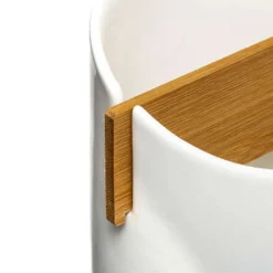 Pojemnik na sztućce biały