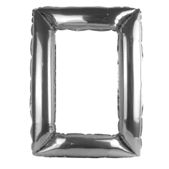 Pompowana ramka do selfie srebrna