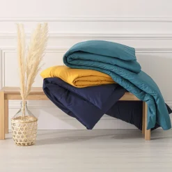 Poszwa na kołdrę 140 x 200 cm bawełna  ochra