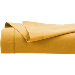 Prześcieradło bawełniane 240 x 290 cm  ochra