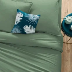 Prześcieradło bawełniane 240 x 290 cm  zielone
