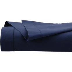 Prześcieradło bawełniane 240 x 290 cm niebieskie