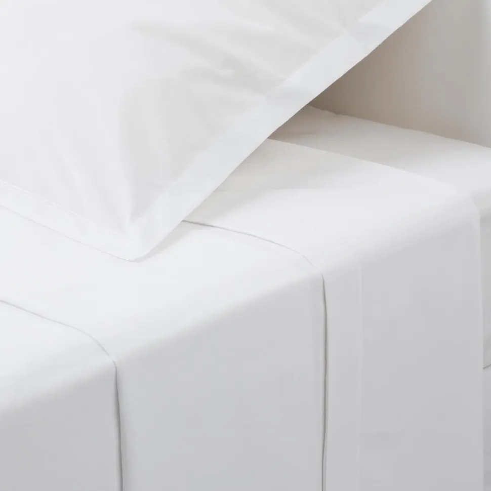 Prześcieradło bawełniane 240 x 290 cm białe