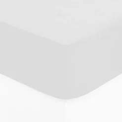 Prześcieradło z gumką 160 x 200 cm  z zakładką 30 cm bawełna białe