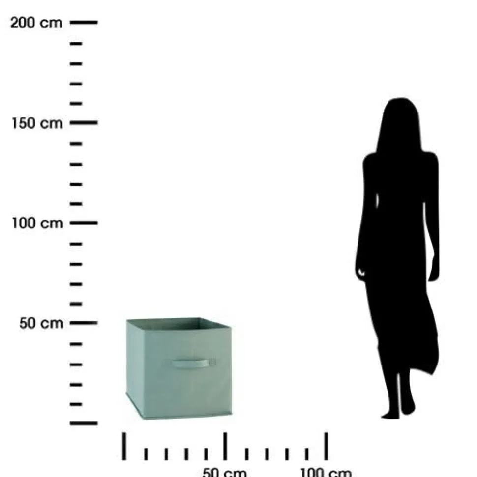 Pudełko do regału seledynowe 31x31x31cm