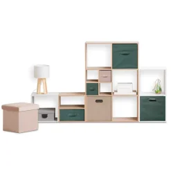 Pudełko do regału 31x31cm gładkie  morskie