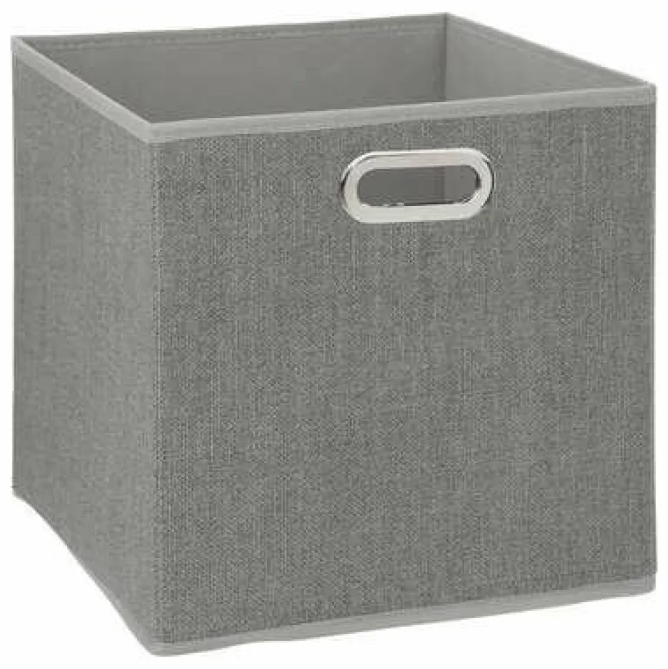 Pudełko do regału 31x31cm gładkie szare jasne