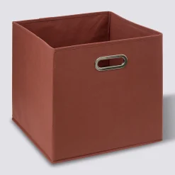 Pudełko do regału 31x31cm gładkie terracota