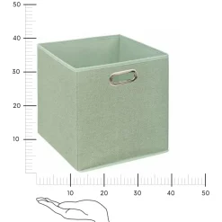 Pudełko do regału 31x31cm gładkie         pistacjowe