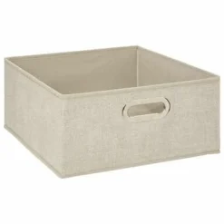 Pudełko do regału 31x15cm gładkie beżowe