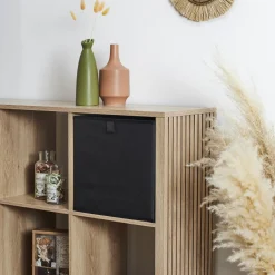 Pudełko do regału 30x30cm Poli czarne