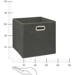 Pudełko do regału 31x31cm szare
