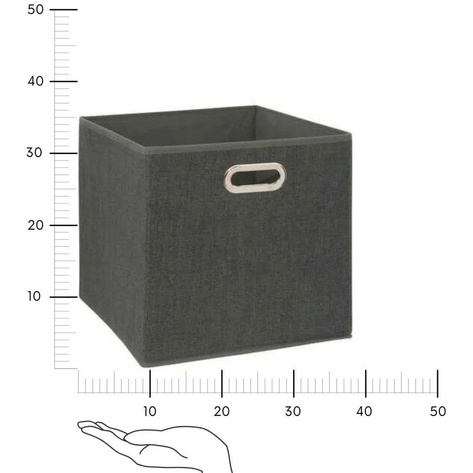 Pudełko do regału 31x31cm szare