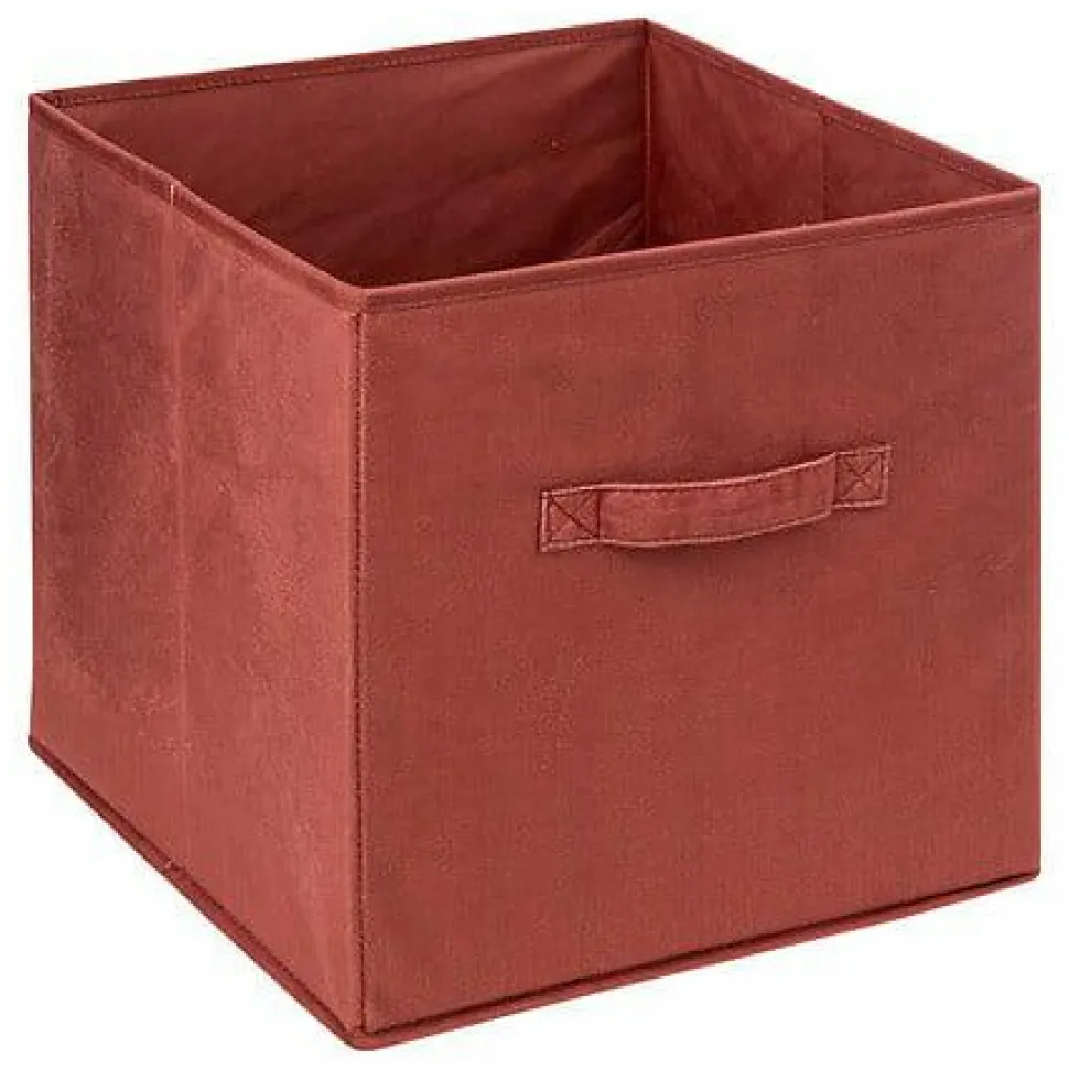 Pudełko do regału 31x31cm Velvet czerwone