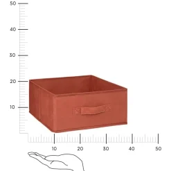 Pudełko do regału 31x15cm Velvet          czerwone