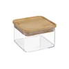 Pudełko Eske 0,5L kwadrat z bambusową  pokrywką