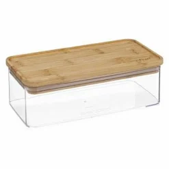 Pudełko Eske 1L prostokąt z bambusową  pokrywką