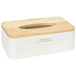 Pudełko na chusteczki Lea białe