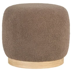 Pufa Belfort teddy brązowa