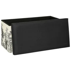 Pufa Benicio rozkładana podwójna          czarno-biała