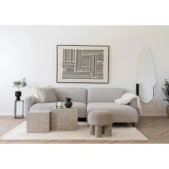 Pufa Canberra szara jasna