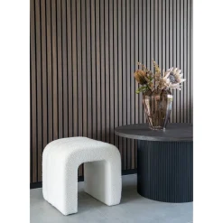 Pufa Colma biała teddy