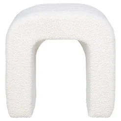 Pufa Colma biała teddy