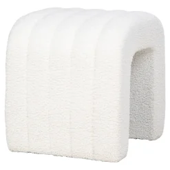 Pufa Colma biała teddy