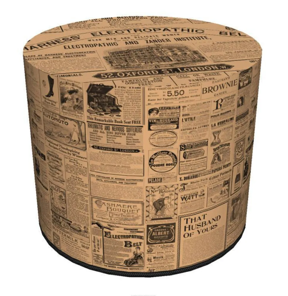 Pufa dekoracyjna The Times