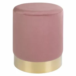 Pufa Gamby różowa/złota