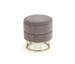 Pufa Godemia ze schowkiem szara