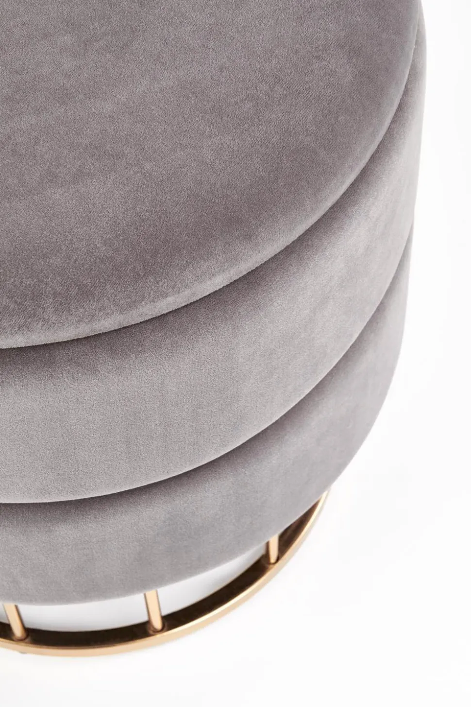 Pufa Godemia ze schowkiem szara