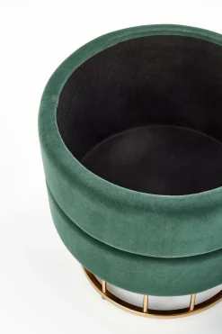 Pufa Godemia ze schowkiem zielona