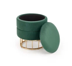 Pufa Godemia ze schowkiem zielona