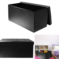 Pufa Intesi Velse eko skóra czarna składana