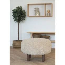 Pufa Inverness beżowa/ brązowa