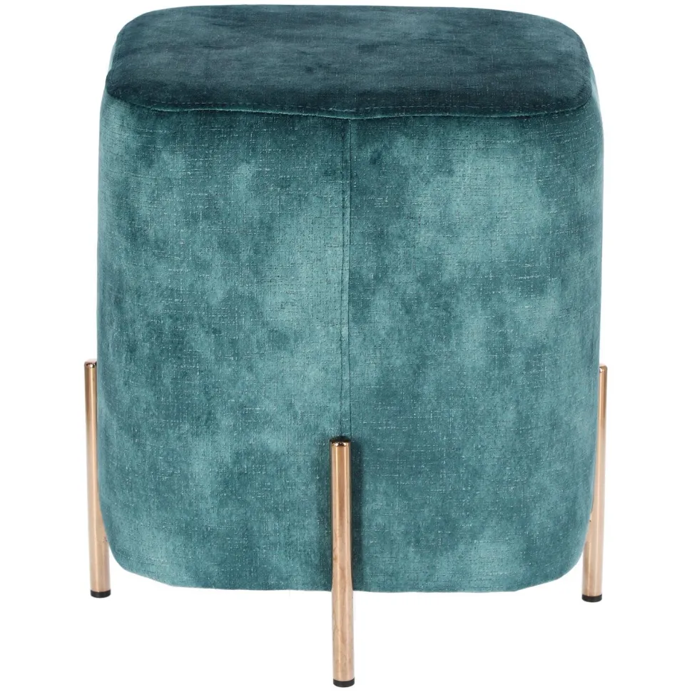 Pufa Izbit Velvet niebieska glamour