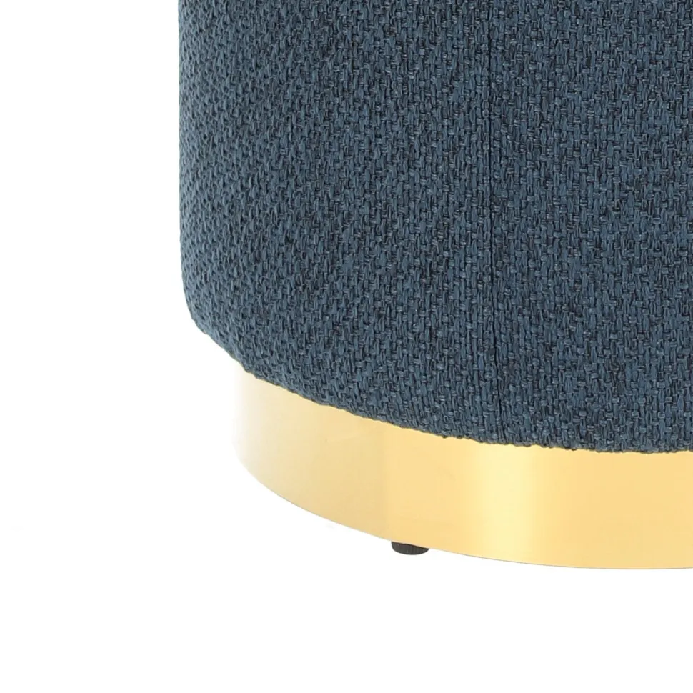 Pufa Kung L granatowa okrągła