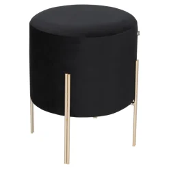 Pufa Living Velvet czarna