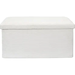 Pufa Medford składana z pojemnikiem biała