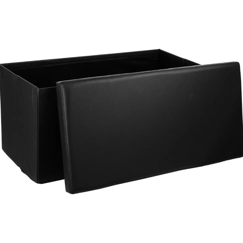 Pufa podwójna składana czarna