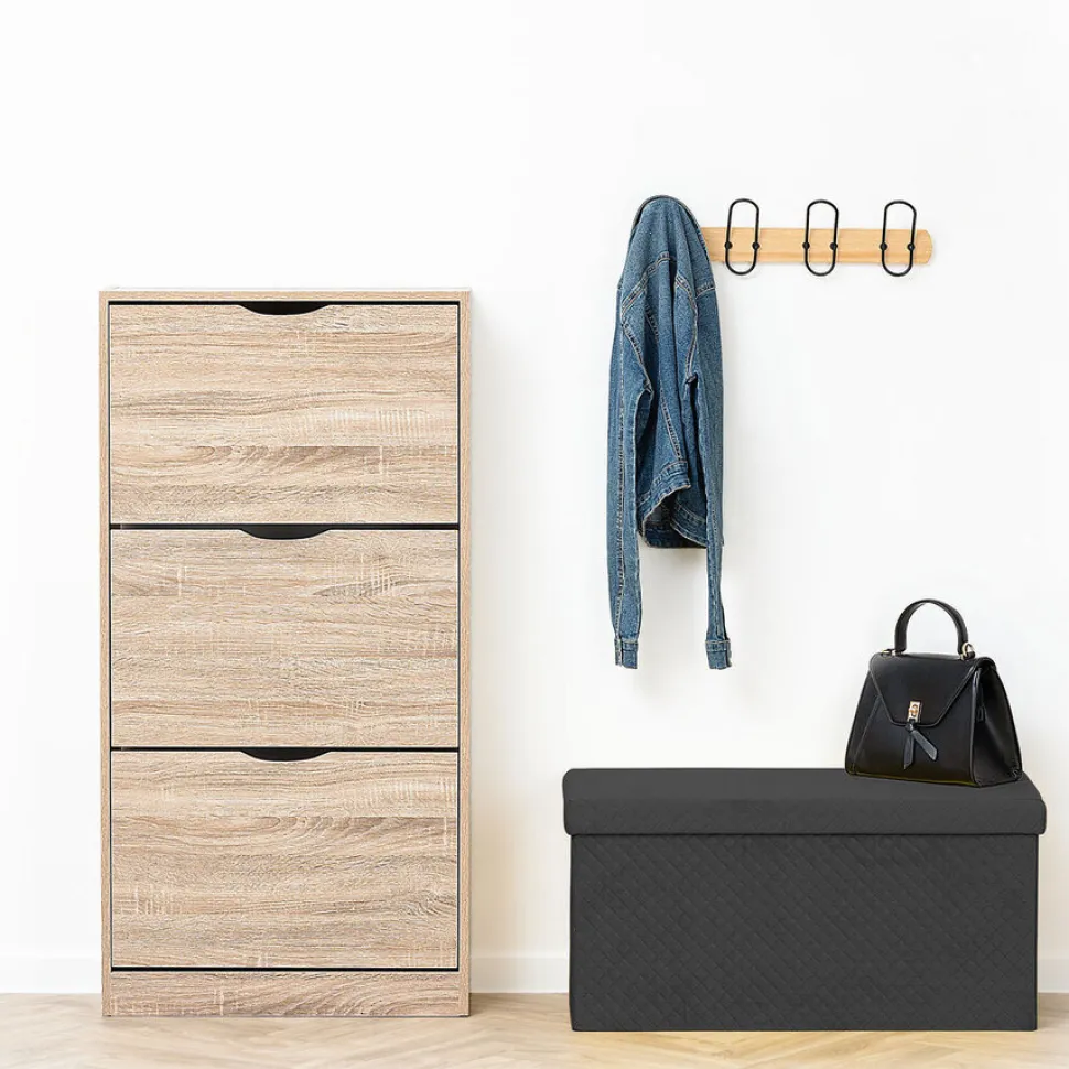 Pufa ze schowkiem duża Velvet szara