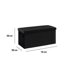 Pufa ze schowkiem duża Velvet szara