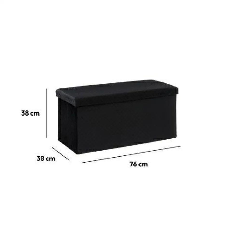 Pufa ze schowkiem duża Velvet szara