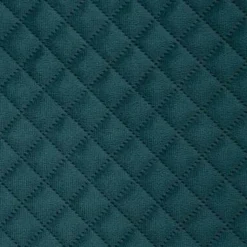 Pufa ze schowkiem duża Velvet nebieska