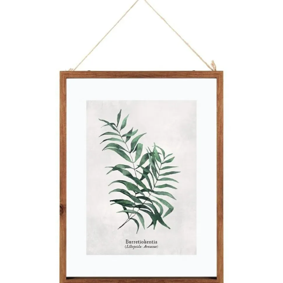 Ramka Leaves Burretiokentia drewniana