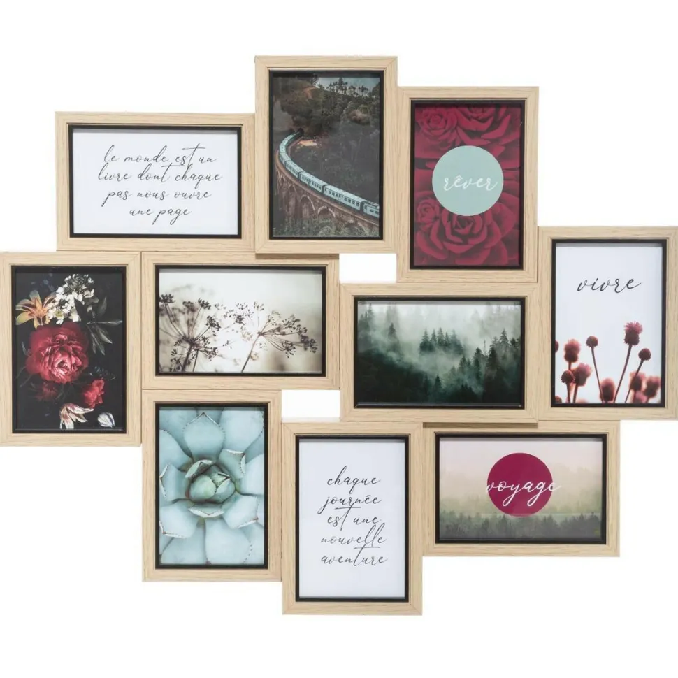 Ramka na 10 zdjęć Kyle naturalna