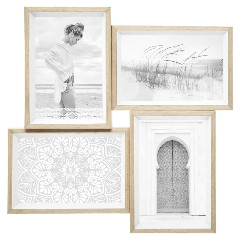 Ramka na 4 zdjęcia Moly biała