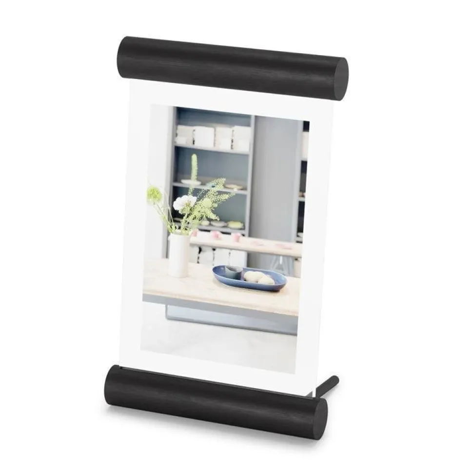 Ramka na zdjęcia Scroll 13x18cm czarna