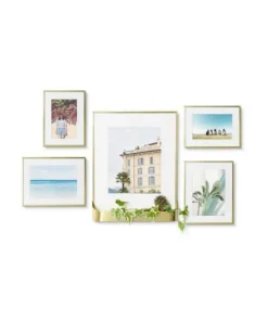 Ramki na zdjęcia + pojemnik Matinee złote